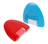 INOOMP 2pcs Triangle Tailors Chalk Wheel Fabric Chalk Plastic Ergonomic Shape Mark Fabric without Burrs for DIY Sewing Dressmaking Accessories