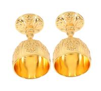 INOOMP 2pcs Vintage Goblet Cups Shatter-Resistant Renaissance Chalice for Weddings Ceremonies Party Decorations European Royal Embossed Design