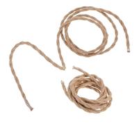 INOOMP 2pcs Vintage Pendant Light Cord with Twisted Hemp Rope, 2core Design, Khaki Pvc Material, Easy Installation for Pendant Lights and DIY Lighting Projects