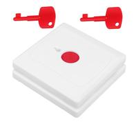 INOOMP 2pcs Wall Mounted Sos Emergency Call Button for Patients the Elderly, White Abs Material with One-click Alarm and Multi-functionality, for Home Safety and Caregiver Assistance