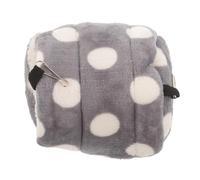 INOOMP 2pcs Warm Winter Fleece Bed House for Snuggle Animals Guinea Pig Hamster Nest Cave Hut Hammock Grey