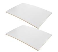 INOOMP 2pcs White Foam Boards for Model Making, High-Density Rectangular Foam Sheets with Self-Adhesive Design, Lightweight Craft Board for Detailed Architecture Model Making and Indoor