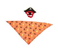 INOOMP 2sets Elegant Pet Bandana Funny Cat Headdress Cat Costume Dog Pirate Hat Pet Decor for Halloween