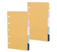 INOOMP 2sets Paper Binder Dividers with Detachable Tabs Classification Index Tabs for Notebooks and Ring Binders Office Organizer for Quick Reference and Efficient Filing