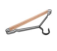 INOOMP 3 Pcs Fabric Display Hanger Fabric Holder Sewing Storage Shelf Black Wood Metal Simple Stylish Design Protecting Crafts from Damage Smooth Surface for Home Storage