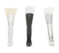 INOOMP 3 Pcs Silicone Mud Mask Brushes for Face, Facial Skin Care Tools with Precision Application and Firm Nylon Bristles, for DIY Mask and Essence or Body Lotion Use Random Color