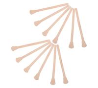 INOOMP 300pcs Wooden Stir Sticks Paint Stirring Sticks Resin Stirring Rod Dual Ended Ergonomic Design Khaki Color Smooth Comfortable Grip for Crafts DIY