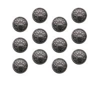 INOOMP 30pcs Black Metal Hollow Buttons 18mm Stylish Buckle Sewing Fastener Down Jackets and Windbreakers DIY Home Crafts with Fine Workmanship and Rust-Resistant Features