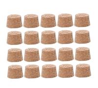 INOOMP 30pcs Tapered Wood Cork Stoppers for Wine Bottles Natural Replacement Bottle Corks for Openings Leakproof Sealing Plugs for Beverage Preservation and DIY Craft Use