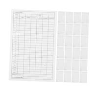 INOOMP 35pcs Golf Score Tracker White Coated Paper Scorecard Notebook for Handicaps Game Stats Recording Compact Lightweight Golf Accessories for Club Competitions and Practice