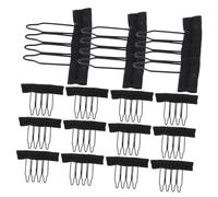 INOOMP 3bags Spring Comb Wig Accessories Teeth Cloth Edge Wig Clips for Making Hair Combs Caps Tools