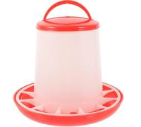 INOOMP 3kg Thickened Integrated Chicken Feeder with Lid, Hanging Poultry Feeding Trough for Chicks and Small Chickens, Sturdy Automatic Feed Container for Outdoor and Farm Use