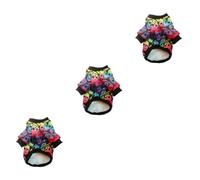 INOOMP 3pcs Adorable Skull Dog Sweater Comfortable Halloween Pet Costume Soft Breathable Material for Dogs for Halloween Parties and Outdoor Activities
