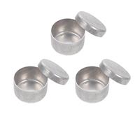 INOOMP 3pcs Aluminum Weighing Boxes for Chemistry Teaching with Smooth Surface, Easy to Use Soil Collection Holders for Laboratory Sampling and Experiment Weighing Dishes
