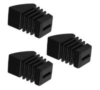 INOOMP 3pcs Anti-slip Rubber Drum Rack Feet Replacement Sturdy Drum Stand Leg Protectors for Snare and Percussion Parts Suitable for Kit and Marching Use