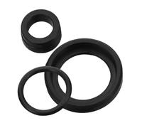 INOOMP 3Pcs Beer Keg Seal Replacement Kit Rubber Gaskets Black Airtight Drink Dispenser Tap Gasket Seal Easy Installation Universal Compatibility for Homebrew Kegging and Home Gatherings