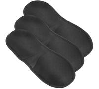 INOOMP 3pcs Black 3D Eye Mask for Sleeping Breathable Polyester Sleep Eye Mask with Comfortable Fit and Full Light Blockout Travel Covers for Wherever You are Troubled by Light