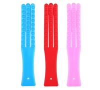 INOOMP 3pcs Body Pat Massage Sticks Set for Full Body Care, Sturdy Acupoint Massager with Extended Handle, Back Tapping Tool for Muscle Relaxation and Deep Tissue Massage Random Color