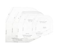 INOOMP 3pcs Bowl Cozy Template Bowl Mat Quilting Ruler Acrylic Sewing Template with Smooth Surface Round Edges Simple Design Safe to Touch DIY