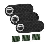 INOOMP 3pcs Car Slip Mat Dashboard Phone Holder for Cell Phones Rotatable Organizer for Sunglasses and Keys Multifunctional Car Mat