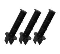 INOOMP 3pcs Clip-on Toilet Paper Holder for Bathroom Commode Chair, Black Plastic Toilet Roll Organizer for Seniors, Bedside Tissue Storage Rack Compatible with Wheelchairs