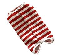INOOMP 3pcs Dog Suit for Soft Breathable Pet Vest Striped Design for Post-operative Care Keeps Pets Comfortable and Secure