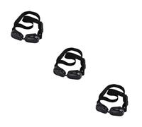 INOOMP 3pcs Dog Sunglasses with Uv Pet Goggles for Dogs and Cats Strap Windproof Eye Wear for Outdoor Activities Black