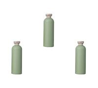 INOOMP 3pcs Empty Shower Gel Bottle Shampoo Storage Container Refillable Round Shoulder Flip Top Pe Lotion Dispenser