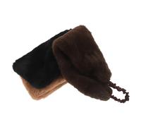 INOOMP 3pcs Faux Fur Headbands for Cold Weather Women's Wide Fluffy Elastic Ear Warmer Winter Outing