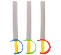 INOOMP 3pcs Foam Swords For Play Fighting - Children Foam Sword Plaything Toy Cosplay Costume Parties Fencing Training - Medieval Stage Props For Activity And Performance