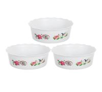 INOOMP 3pcs Hydroponic Plant Container Decorative Water Lily Planting Bowl for Home Gardening Shape Easy to Clean Flower Pot