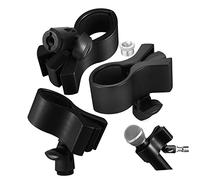 INOOMP 3pcs Mic Holder Stand Clips Mic Clip Holders Iron Screw Mounts for Stage Recording Studios