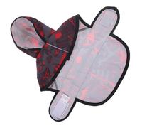 INOOMP 3pcs Portable Dog Raincoat Reflective Pet Rain Jacket for Small Dogs and Cats Xl for Outdoor Walking and Running Rainy Weather Black and Red