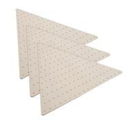 INOOMP 3pcs Pre-drilled Wooden Triangle Wreath Form Frame 35/40/40cm DIY Wreath Making Boards for Seasonal Floral Crafts and Wall Hanging Decoration