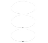 INOOMP 3pcs Rubber Garbage Bag Holder Bands for Kitchen and Bathroom Trash Cans, Elastic and Deformation Resistant White Straps to Secure Garbage Bags Efficiently