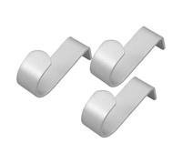 INOOMP 3pcs Silver 1-inch Curtain Rod Holders Brackets outside Mounted Blinds, Heavy Duty Top-mount Curtain Rod Supports for Home Window Treatment