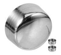 INOOMP 3pcs Stainless Steel Shaker Lids Fit Cocktail Mixer Caps for Bartender Use Milk Tea and Protein Shakes Portable Lightweight Covers for Shaker Bottles