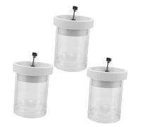 INOOMP 3pcs Transparent Fish Tank Breeding Box with Strong Suction Cups for Aquarium Isolation and Fry Protection Compact Floating Incubator for Betta Shrimp Cichlids Fish Hatchery