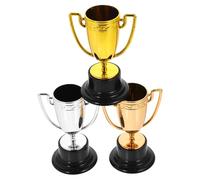 INOOMP 3pcs Trophy Assortment for Fun Game Awards Soccer Trophy Shiny Cups for Competitions Party Decorations and Motivation