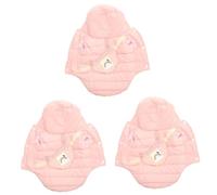 INOOMP 3pcs Warm Dog Clothes Portable Furry Puppy Costume Traction Vest for Dogs -ready Garment Hood for Daily Wear and Special Occasions