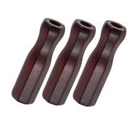 INOOMP 3pcs Wooden Foosball Handles Non-slip Octagon Rod End Caps Table Soccer Replacement Parts Ergonomic Grip for Standard Table Football Accessories