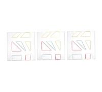 INOOMP 3sets Plastic Nail Boards for Boys and Girls Geometric Shape Teaching Props for Math Learning Kindergarten and Primary School Educational Toy for Understanding Geometry