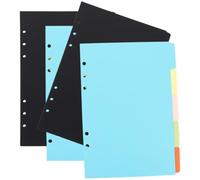 INOOMP 4 Sets Loose Leaf Notepad Tabs Dividers Notebook Index Dividers A6 Paper Stable and Wear-Resistant Material Stylish Look Easy to Manage Use for Learning and Working Students