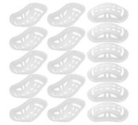 INOOMP 40 Pcs White Plastic Hard Hat Chin Pads Protective Helmet Chin Strap Accessories for Workshop Workers and Outdoor Enthusiasts