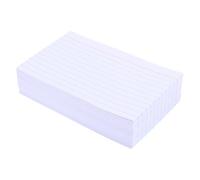 INOOMP 400pcs Tear Resistant Horizontal Lined Index Cards 4.9x3 Inch White Paper Note Cards with Classic Simple Design for Study and Office Presentations