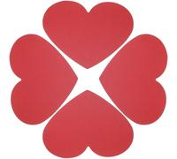 INOOMP 40pcs Heart Shaped Cardstock Valentines Day Cards Thick Paper Greeting Cards with Workmanship Easy to Write for Crafts and Valentine's Day Decoration
