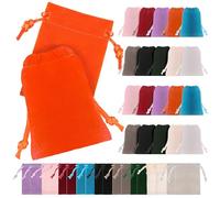 INOOMP 40pcs Multi-function Lint Jewelry Bags with Drawstring, Wear-resist Portable Present Bags and Candies, for Daily Life and Home-made Cookies Packaging