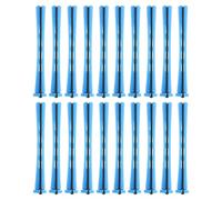 INOOMP 40pcs Plastic Hair Curlers for Short and Fine Hair with Covered Elastic Ends and Capped Closure for Daily Curling and Salon Use Root Lift and Volume Creation