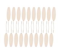 INOOMP 40pcs Wood Surfboards Unfinished Wooden Surfboard Cutout Beige Unique Design Blank Cutout Versatile Decor for Home Decor Painting Summer