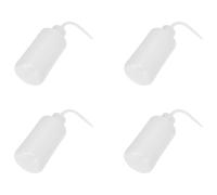 INOOMP 4pcs 250ml Elbow Eyelash Grafting Wash Bottles Scale, Portable Squeeze Bottles for Eye Cleaning and Distilled Water Rinse, Salt Water Grafting Eye Washing Tool for Salon and Travel